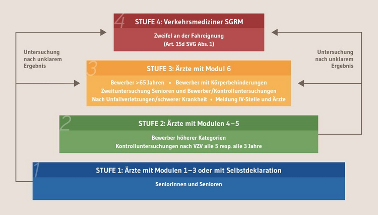 Verkehrsmedizinische Untersuchungen (4 Stufen)